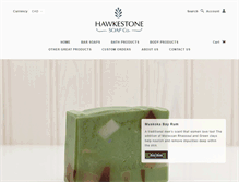 Tablet Screenshot of hawkestonesoapco.com